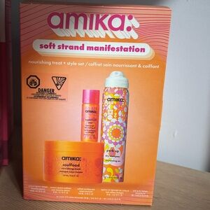 Amika Soft Strand Manifestation Hair Care Set - Orange and Pink